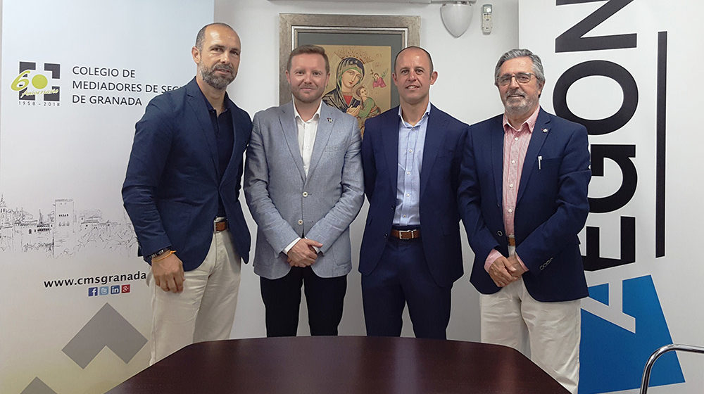El Colegio de Mediadores de Seguros de Granada y AEGON formalizan la renovación de su acuerdo protocolario