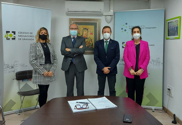 El Colegio de Mediadores de Seguros de Granada informa a AXA de su actualidad y próximos eventos