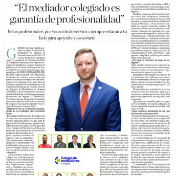 “El mediador colegiado es el experto en seguros y profesional de confianza”