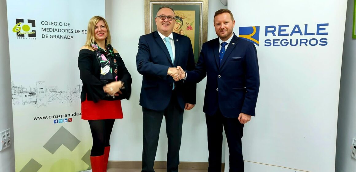 Nuevo acuerdo institucional entre el Colegio de Mediadores de Seguros de Granada y Reale Seguros