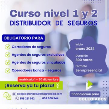Curso de Formación Nivel 1 y 2 Distribuidor de Seguros Curso de Formación Nivel 1 y 2 Distribuidor de Seguros