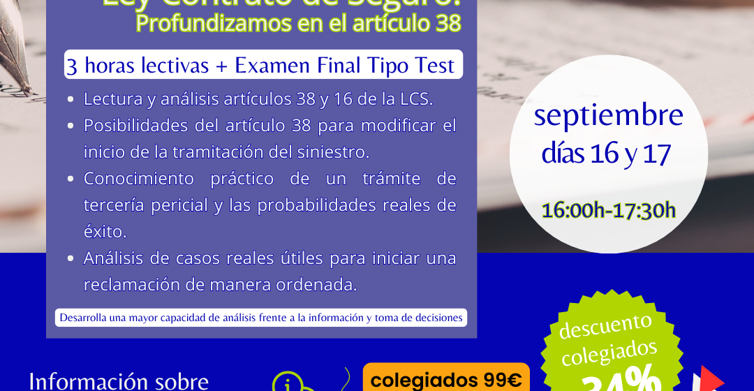 Ley de Contratos de Seguros Ley de Contratos de Seguros